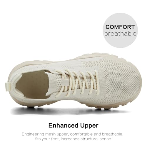 Image of Womens Walking Shoes Non Slip Ladies Running Fashion Athletic Sneakers Work Gym Tennis Athletic Sports Comfort Breathable Lightweight Mesh Soft Sole