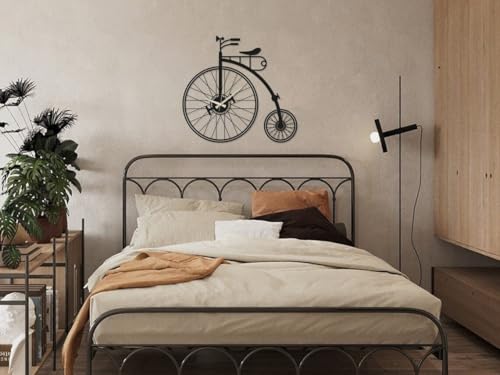 Image of Morden Metal Wall Clock for Living Room, Bedroom, Office, Kitchen, Stylish Wall Clock for Home and Hall, Designer Big Size Modern (DA-236, 50 CM)