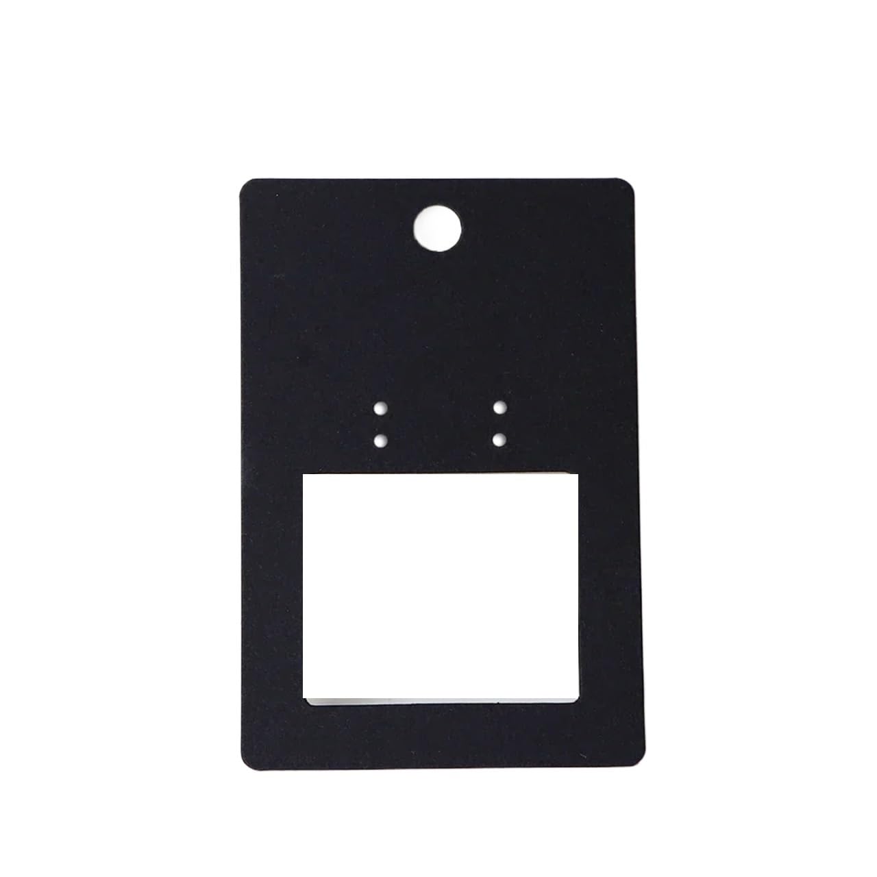 FDzkrtvm Earrings Necklace Display Cards, Earring Cards 400pc 6x9cm Multicolor Self-Adhesive Bag Necklace Keychain Display(Black)