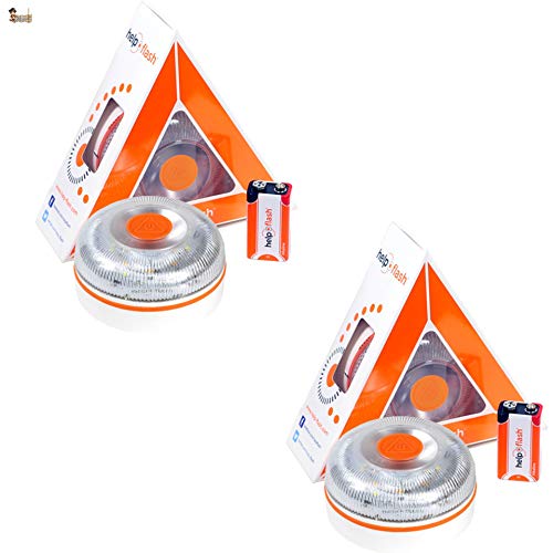 Bricoloco Luz V16 Homologada Dgt. Señal Baliza Luminosa Emergencia, Coche, Moto. Autónoma. Baliza Linterna. Encendido Automático. Imantada. Con Test De Pila. 2 Bricoloco Luz V16 Homologada Dgt. Señal Baliza Luminosa Emergencia, Coche, Moto. Autónoma. Baliza Linterna. Encendido Automático. Imantada. Con Test De Pila. 2