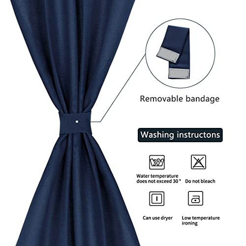 PICCOCASA Cortina de porta de pátio cortinas de tratamento de janela para privacidade - escureciment