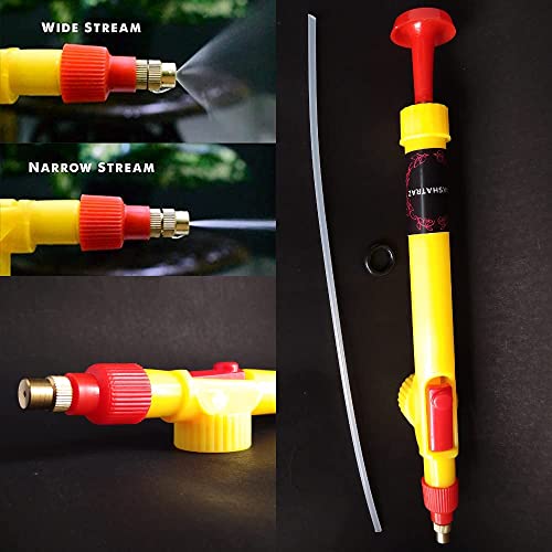 NAKSHATRAZ Adjustable High Pressure Garden Pump Bottle Spray Gun for Plants Garden Water Pesticide Car Wash Brass Nozzle Sprayer Pack of 2, Manual
