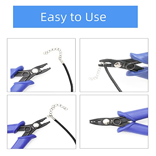 Yifarube 2 Packs Jewelry Pliers Tool Set With Split Ring Pliers Bead Crimping Pliers For Jewelry Making Repair Tools - Blue #TOP6
