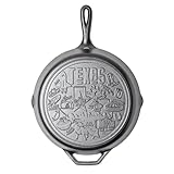 Lodge - Sartén de hierro fundido de 12 pulgadas – Sartén presazonada con mango de lágrima – Uso en horno, estufa, parrilla y fogata – Fabricado en Estados Unidos – Utensilios de cocina no tóxicos y de