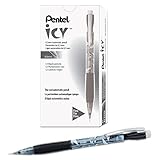 PTL AL25TA Pentel Icy Pencil .5mm Black, 12 Pk