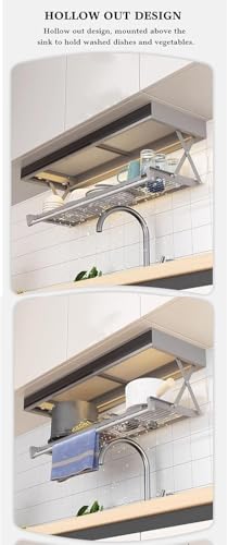 Étagère de rangement extensible et pliable de 60 cm pour placard - 8