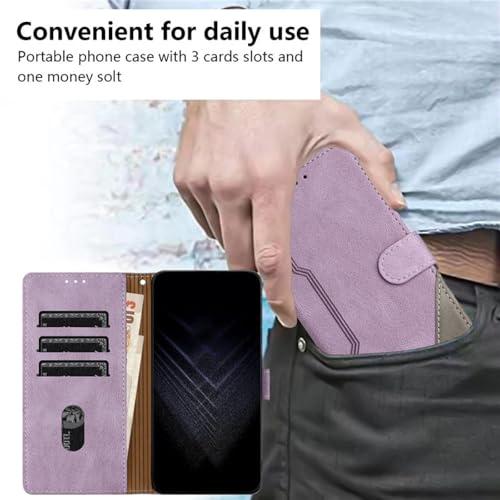 Étui portefeuille iPhone SE violet anti-choc protège écran avec support rabat - 7