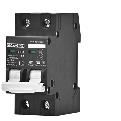 Disjoncteur 2P DC 1000V protection batterie panneau solaire photovoltaïque
