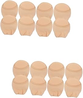 8 Pares De Meias De Antepé Para Salto Alto Meias De Forro Sem Costura Meias De Salto Alto Meias Invisíveis Topper Meias Menina Criança Meias Invisíveis Algodão Esponja Silicone