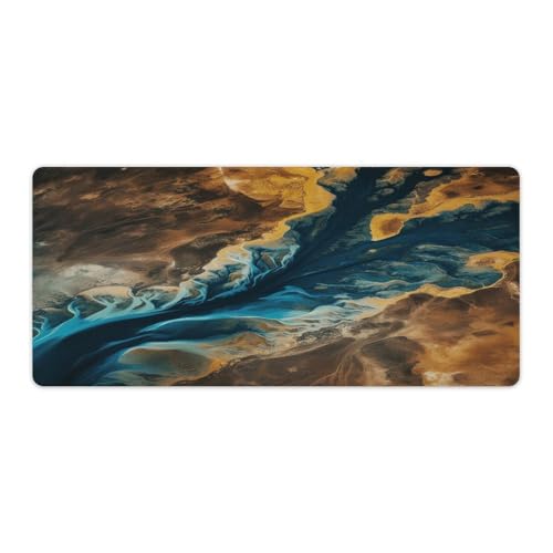 Tapis de souris de jeu tapis de bureau XXL en caoutchouc paysage pour PC gamer