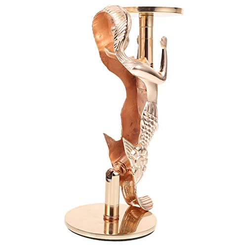 Doitool 5Pcs Mermaid Candle Holder Candle Sconces Dining Table Base Candle Centerpieces For Dining Table Candle Zinc Alloy Mermaid Centerpieces For Tables Metal Candle Holder #TOP6