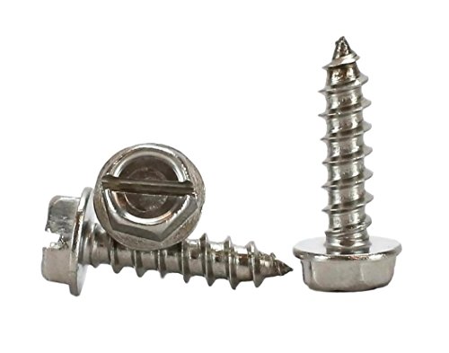 Chenango Supply Edelstahl Sechskant Blechschrauben 100 Stk