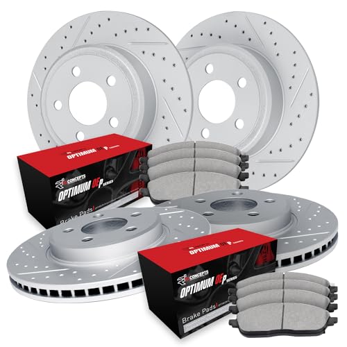 Image of R1 Concepts Front and Rear Brake Kit Fits 1998-2005 Lexus GS300