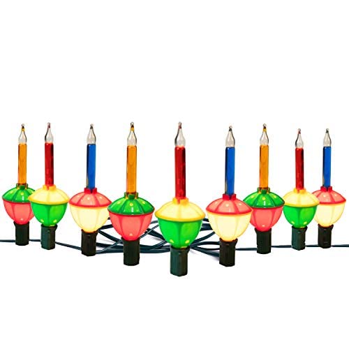 Christmas Bubble String Lights - 2 PC 9 Traditional Multicolor