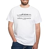 CafePress Disco Volante T Shirt Men's Traditional Fit White Casual Tshirt
