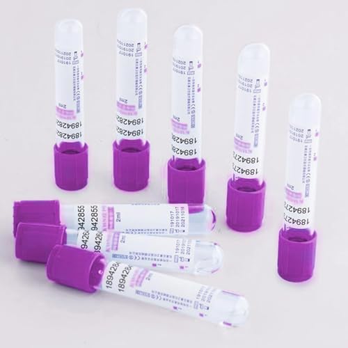 EDTA K2 - Tubo de recolección de sangre anticoagulante de vidrio, sellado al vacío para uso en laboratorio