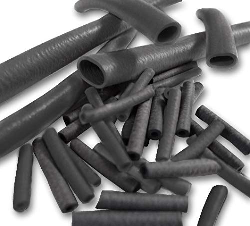 Helsyn Neoprene Rubber Chloroprene Sleeves - 2.0mm I/D 20mm Length - Black (500 pcs)