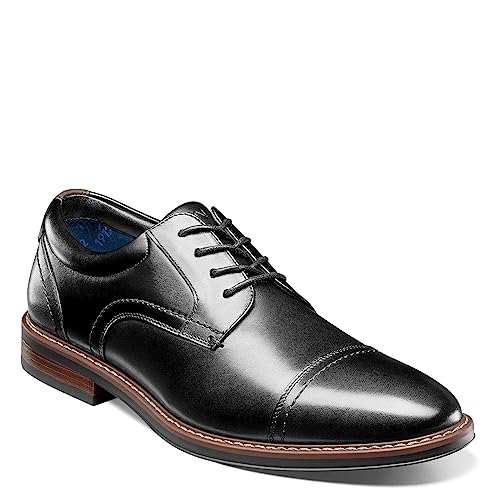 Nunn Bush Men's Centro Flex Cap Toe Oxford Dress Casual Leather Comfortable Lace Up2