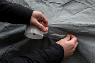 Duck Brand All Weather Indoor/Outdoor Repair Tape, Weatherproofing, Clear & UV Resistant, 1.88-Inch x 33.3-Yards, Single Roll, 281230