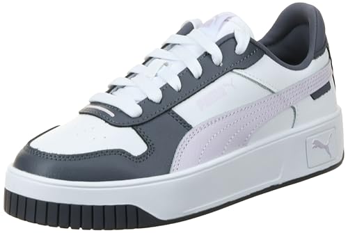 PUMA Carina Street, Zapatillas Mujer, Puma White Lilac Frost Galactic Gray, 40 EU