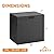 ZYJOYY 33 Gallon Resin Deck Box, Weatherproof Outdoor Storage Box for Patio, Garden, Pool, and Yard, Lockable Waterproof Bin for Tools, Cushions, Towels, and Accessories, Black