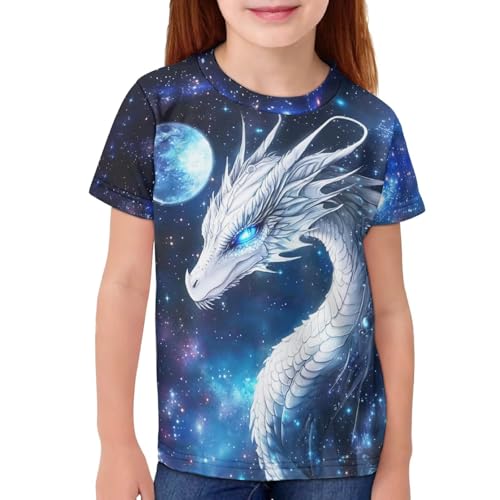 Image of Kids Graphic T-Shirt Boys Girls Novelty Tees Top Short Sleeve Shirts Summer Blouses 3-16