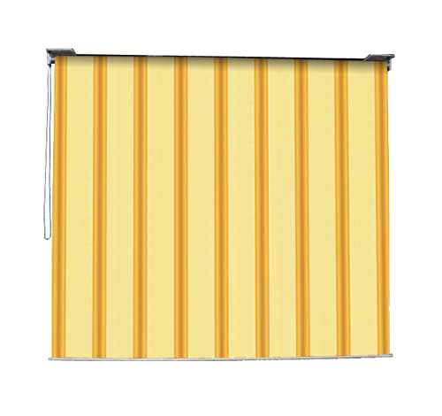 VERDELOOK Tenda da Sole Mykonos a Caduta con Catena, 2.5x2 m, Beige e Ocra