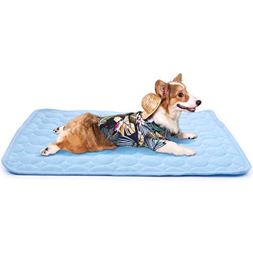 Tapete refrescante de verão POPETPOP Pets – cobertor para cães autorresfriante para cama fresca para