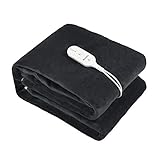 【Leicht zu reinigen und Maschinewaschbar】 Die Heizdecke kann maschinell oder von Hand in Wasser unter 30 ° C gereinigt werden, um hygienisch, weich und langlebig zu bleiben.