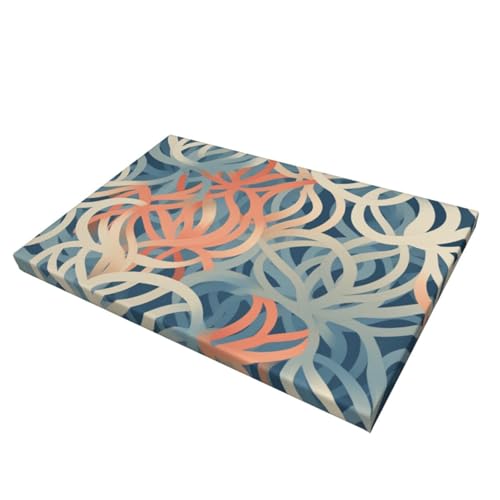 Peinture murale décorative sur toile corail - Solution pour murs vides - 5