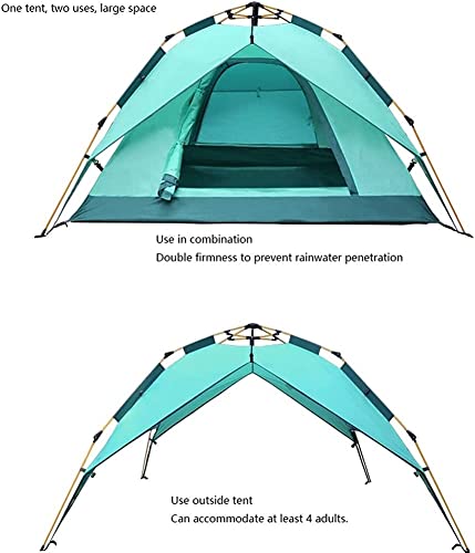 Carpa de Camping QUQUQ para 3-4 Personas Resistente al Viento y Lluvia miniatura 3