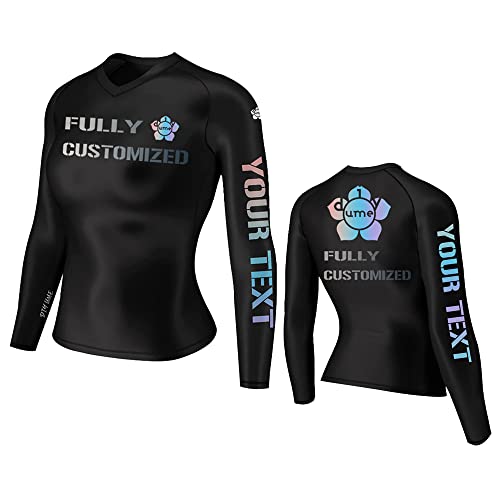 Women's Fully Customized Rashguard Performance Compression Jersey Shirt for Sport Fightwear