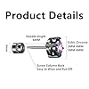 ZOCOYUU 4 Pairs Titanium Hypoallergenic Surgical Stainless Steel Stud Earrings for Women Men,Rainbow 5A Cubic Zirconia Screw Back Double Side Earrings Piercing Sleeper Studs Jewelry (Rainbow-CZ 3-6mm) #1