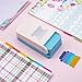 Tab Punch DIY Index Tabs Puncher Tag Punch Loose Leaf Separator Label Punch Craft Paper Punch for Scrapbooking, Journaling Tabs, Bible Tabs, Book Tabs, Notebooks, Planner Inserts, and More Projects