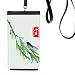 Circlar Slight Heat Twenty Four Solar Term Phone Wallet Purse Hanging Mobile Pouch Black Pocket