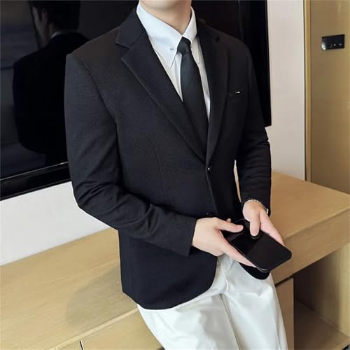 Men Korean Suit Jacket Slim Fit Casual Business Blazers Wedding Social Banquet Party Wedding Dress Coats4