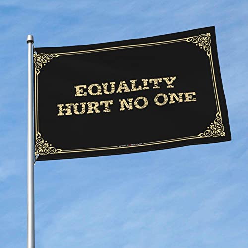 Drapeau Égalité Hurt No One pour décoration maison et bar humour 152x244 cm