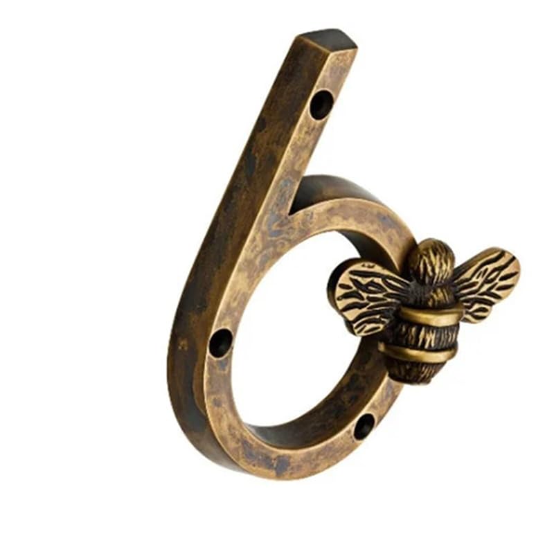 Bee House Number Sign 3D Door Mailbox Numbers 0-9 Self Adhesive House Door Numbers House Street Address Numbers Stickers for Apartment House Room Office Cars