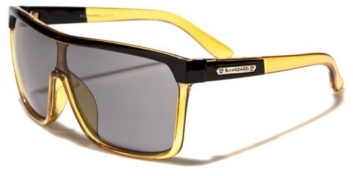 Biohazard New Womens Mens Stylish Retro Oversized Aviator Sunlgasses-Several Colors Available (YELLOW)
