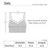 Womens Stretchy Seamless Geometric Bralette Peek-a-Boo Sports Bra,One Size,White