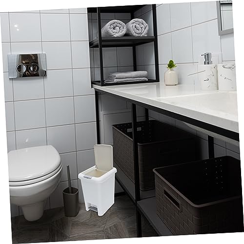 Caneca de basura rectangular con pedal Happyyami 1.43 lb miniatura 3