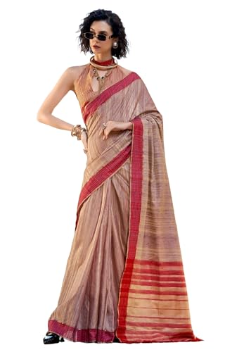 Photo de FASHION BAZAR 365 Sari Katan 11004 Pure Handloom pour femme, 2, XX-Large