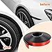 Pangda 20ft Car Wheel Arch Trim Lips Strip Fender Flare Protector Universal Rubber Wheel Eyebrow Trim Protector for Car Trucks SUV(2.2 Inch)