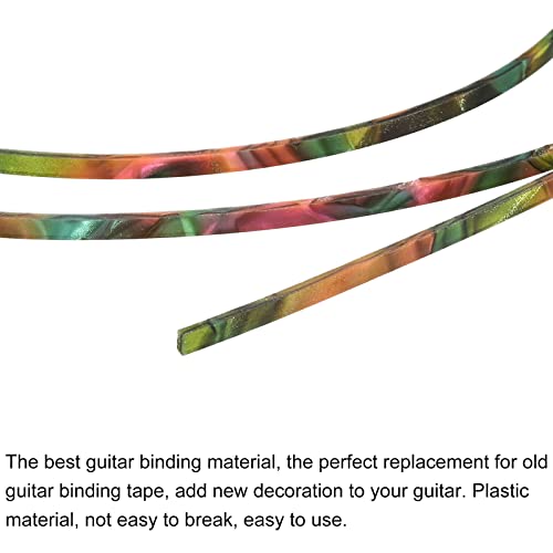 Meccanixity Plastic Binding Purfling Strip 1650X3X1.5Mm Guitar Binding Edge Trim For Acoustic Classical Guitar Green Pink 1 Pack #TOP3
