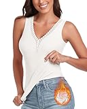 【Bequem Untershirt mit nahtlosem Schnitt】Unser Tanktop verfügt über ein nahtloses Schnittdesign, das eine stromlinienförmige Silhouette schafft. Es schmiegt sich mit seiner schmalen Passform an Ihre Figur an, sodass Sie selbstbewusst aussehen und sich auch so fühlen können. Außerdem werden störende Nähte vermieden, die Unbehagen oder Irritationen verursachen könnten, sodass Sie sich wohl fühlen