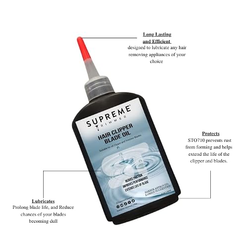 Supreme Trimmer Barber Cape & Clipper Blade Oil Haircut Cape & Clipper Lubricating Oil Men's Clippers - Barbers Accessories #TOP3
