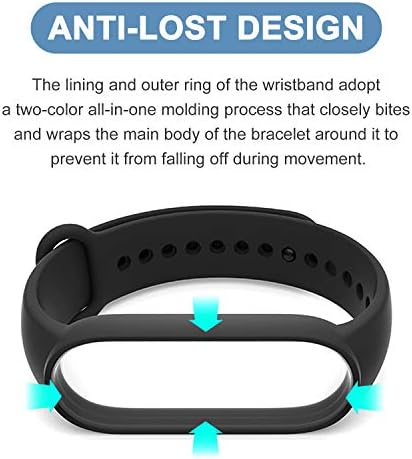 20 Pieces Strap Replacement Compatible with Xiaomi Mi Band 6 / Xiaomi Mi Band 5 / Amazfit Band 5, Bands for Xiaomi Mi Band 5 Bracelet Wristbands Accessories Silicone for Mi Fit 5 Straps