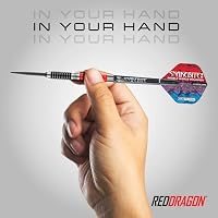 RED DRAGON Peter Snakebite Wright Game On Series 20g Stahlspitze Satz mit Dart Flüge und Dart-Schäften – Ansicht 5