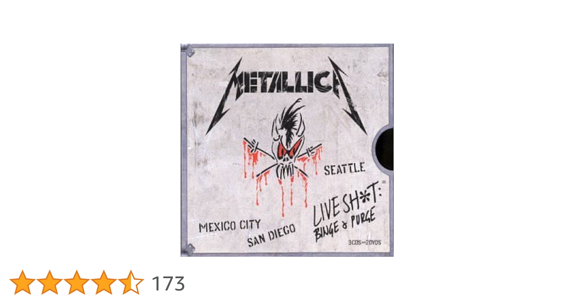 ☆ メタリカ METALLICA ライヴ・シット LIVE SHIT :BINGE & PURGE 初回限定 BOXケース付き (帯なし仕様) 5枚組 3CD+2DVD 日本盤 SICP-482-6 ☆ メタリカ METALLICA ライヴ・シット LIVE SHIT :BINGE & PURGE 初回限定 BOXケース付き (帯なし仕様) 5枚組 3CD+2DVD 日本盤 SICP-482-6