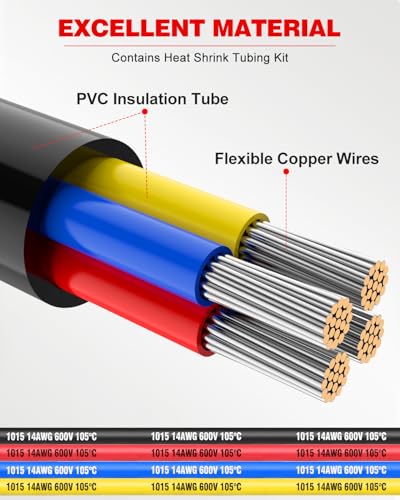 Image of NAOEVO 18 Gauge Wire 4 Conductor, 18 Gauge Automotive Wire 12V Cable, 200FT